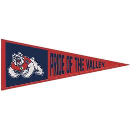 WinCraft - Fresno State Bulldogs 13" x 32" Retro Logo Wool Pennant - Multicolor