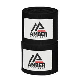 Amber Sporting Goods - Amber Fight Gear Mexican Style 200" Elastic Handwrap, MMA/Boxing, Pair - Black
