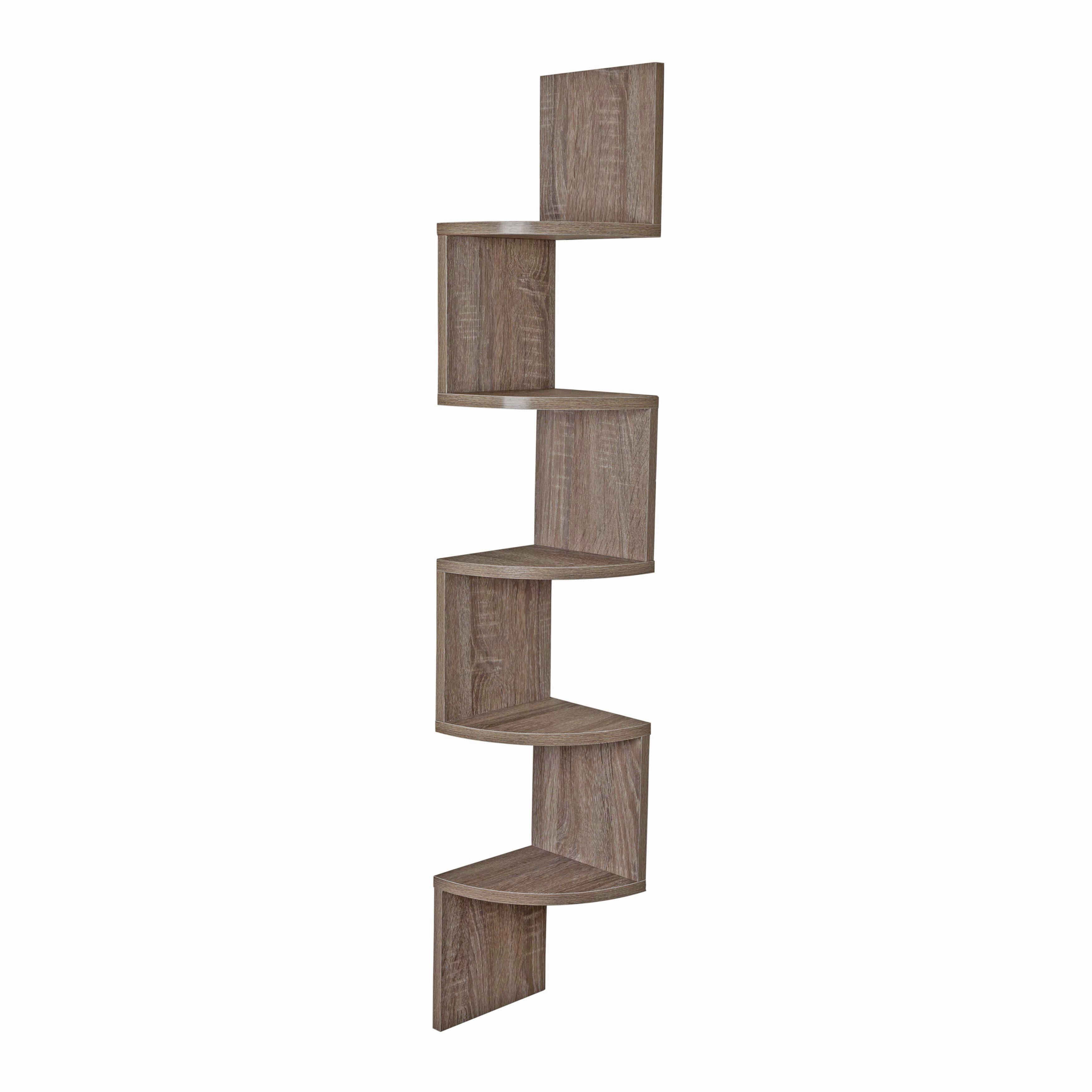 Danya B - Five Tier Corner Wall Shelf - Rustic - Beige price history on PriceWatchPro