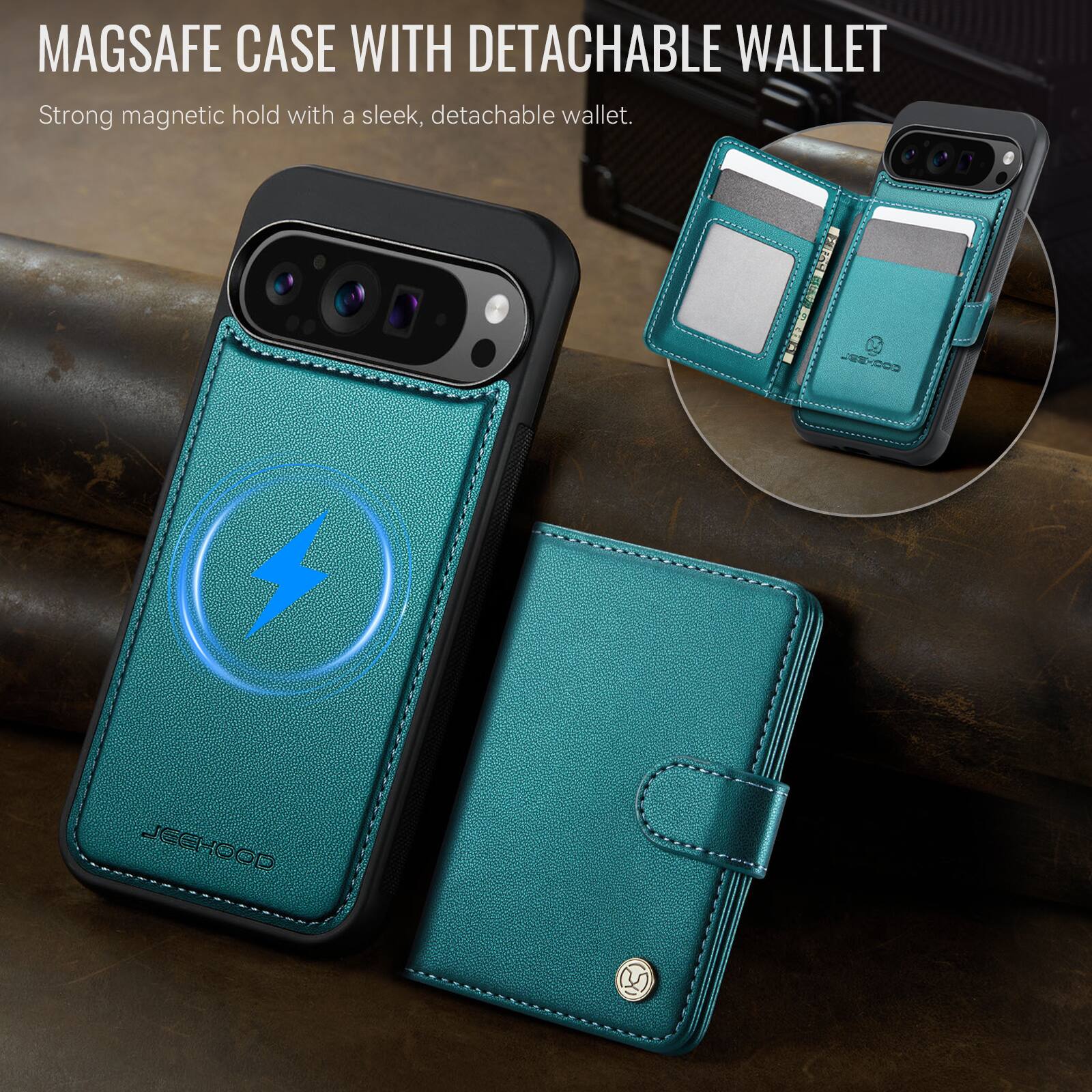 MAGSAFE CASE WITH DETACHABLE WALLET

Strong magnetic hold with a sleek, detachable wallet.