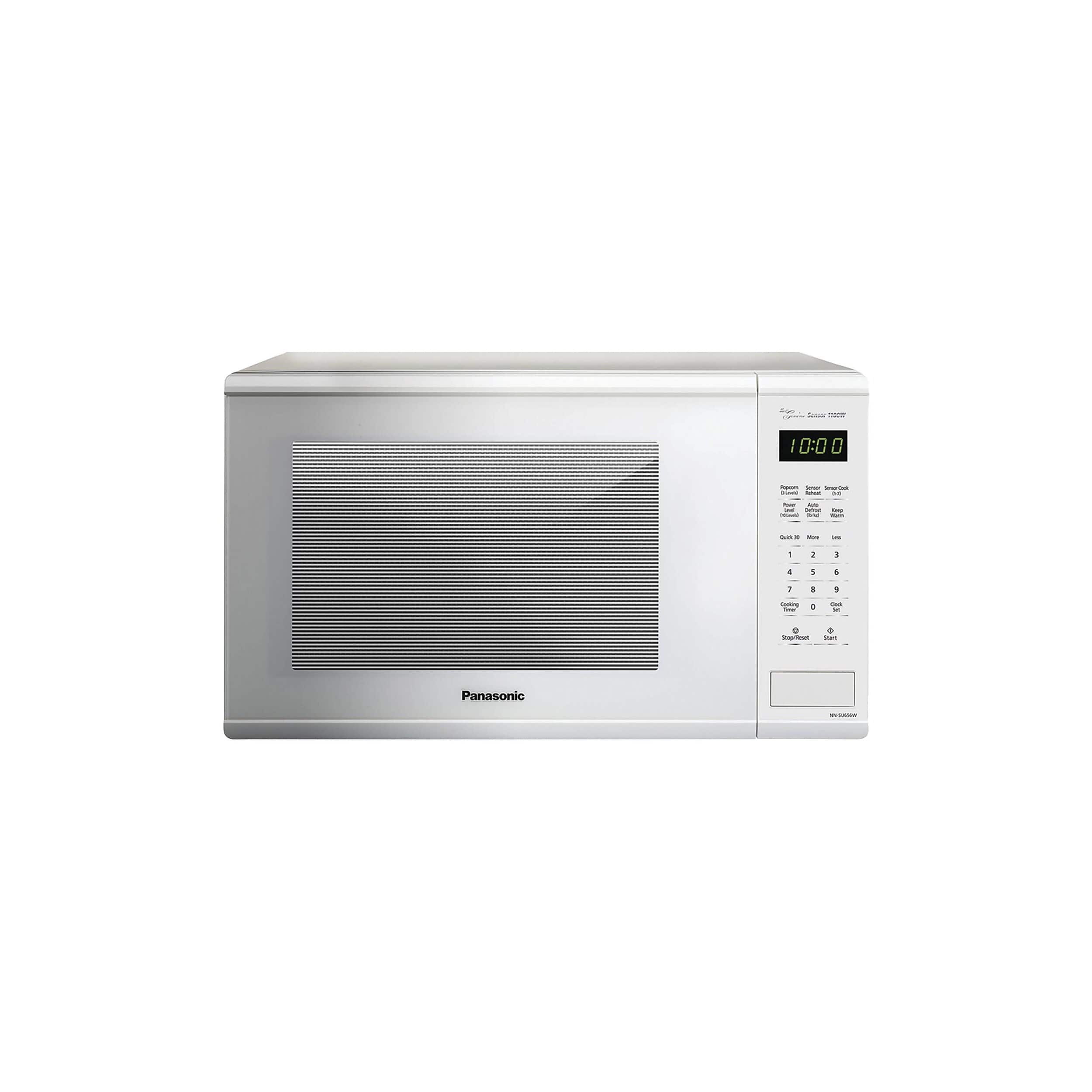 Panasonic - Nn-su656w 1.3 Cubic-ft, 1,100-watt Microwave (white) - Gray/Silver