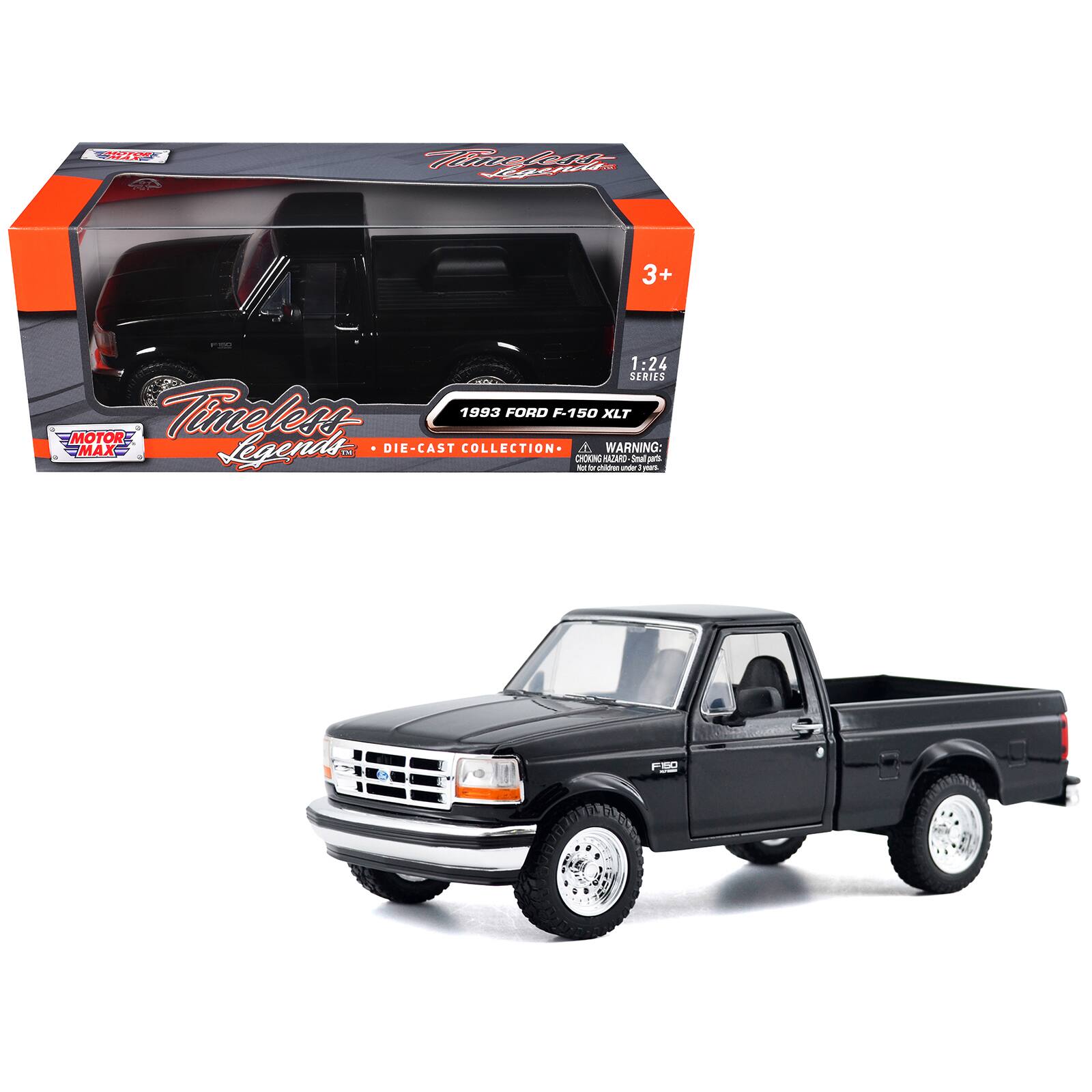 1993 Ford F 150 XLT Pickup Truck Black 