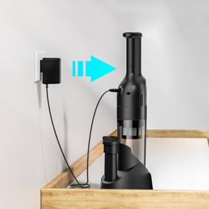 Back. GOODSILO - Cordless Handheld Vacuum - 10KPa Powerful Suction, 30min Runtime, Lightweight Design, HEPA Filter - Black.