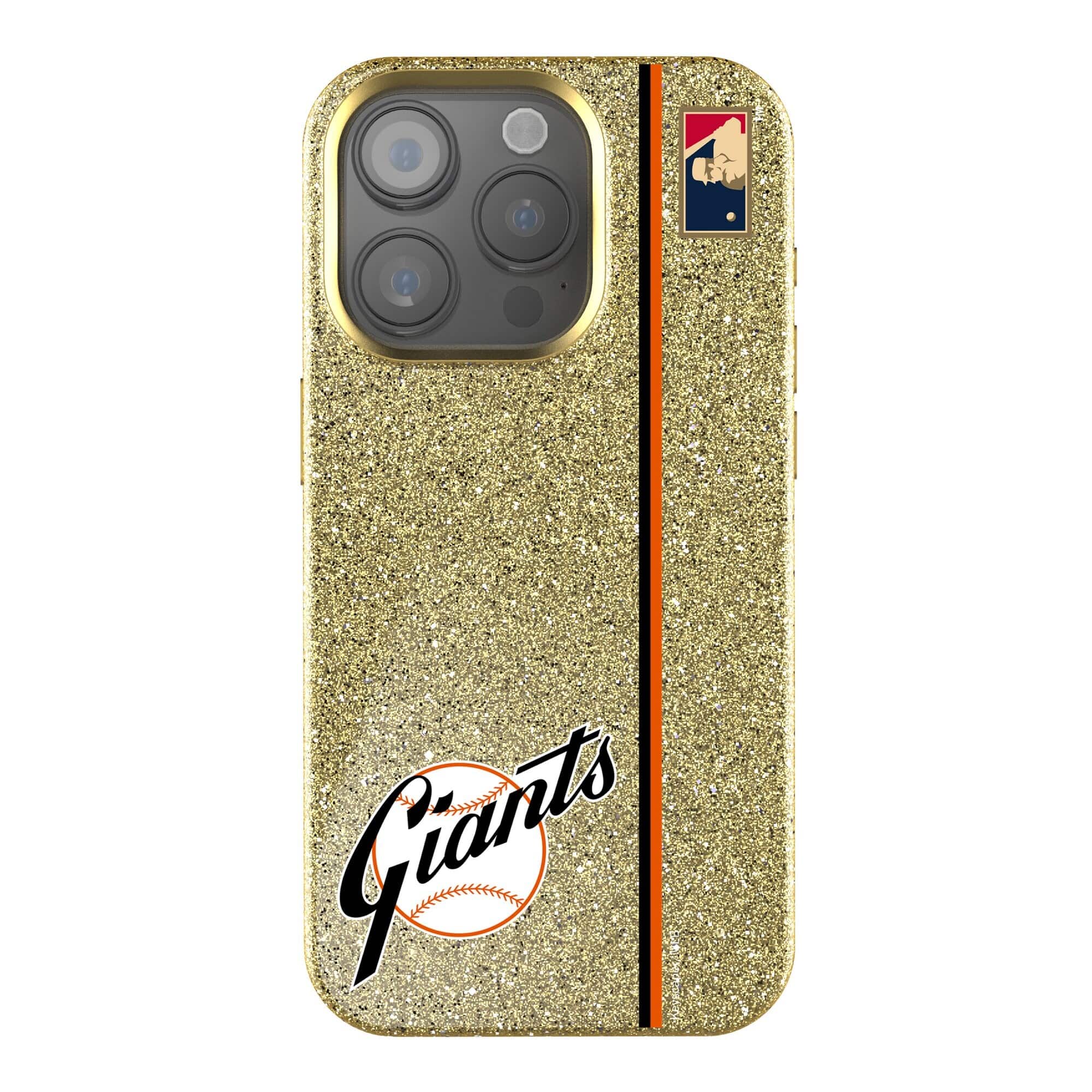 Keyscaper - MLB - San Francisco Giants 1958 Logo iPhone Bling Case - 16 Plus - Gold