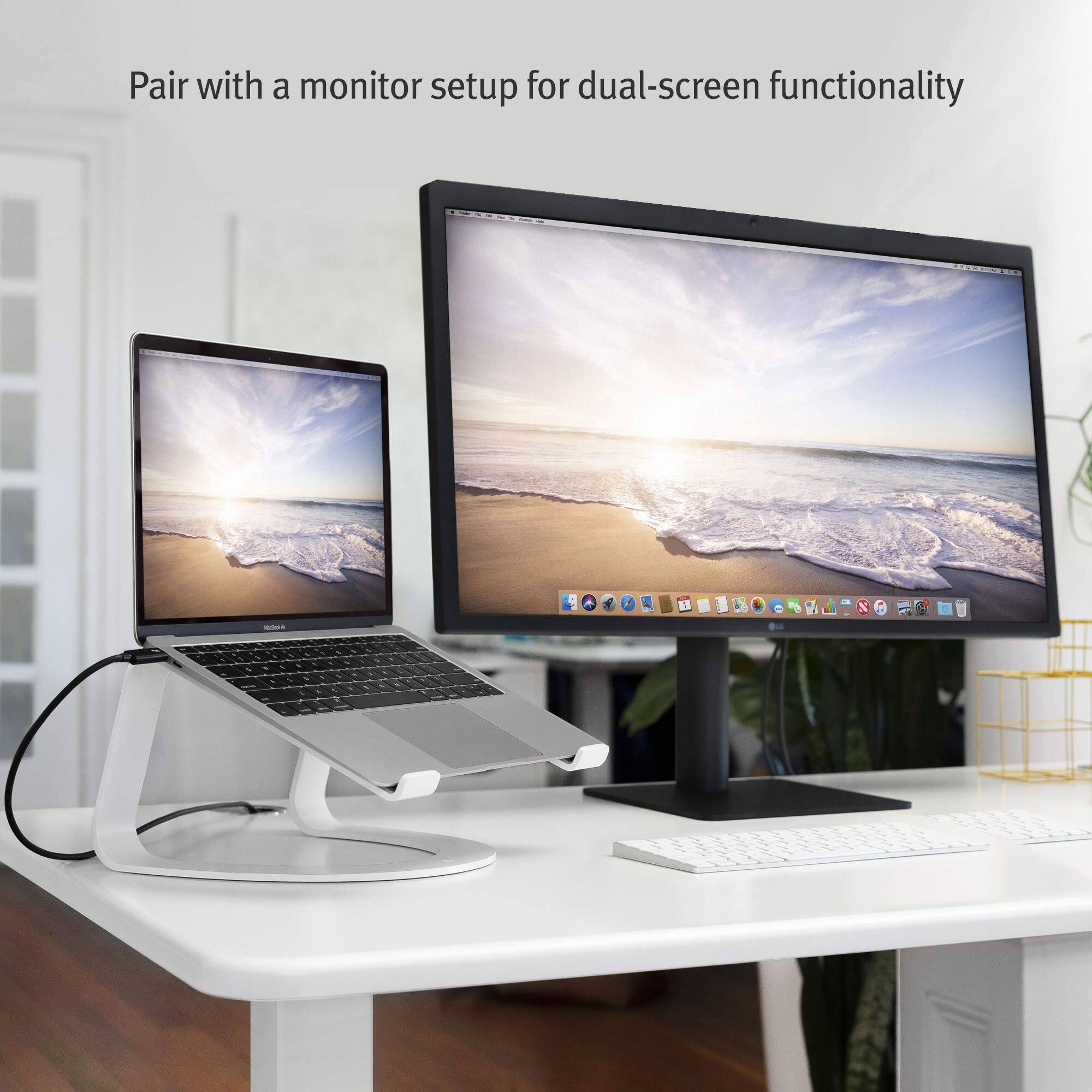 Pair with a monitor setup for dual-screen functionality
