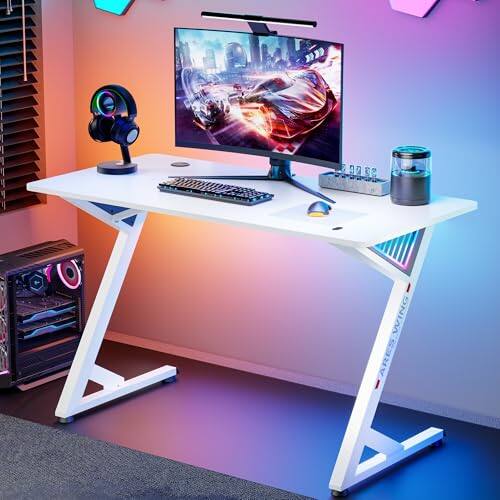 Hirose Alice Gaming Desk Computer With Led Light And Diy Control Cable ...