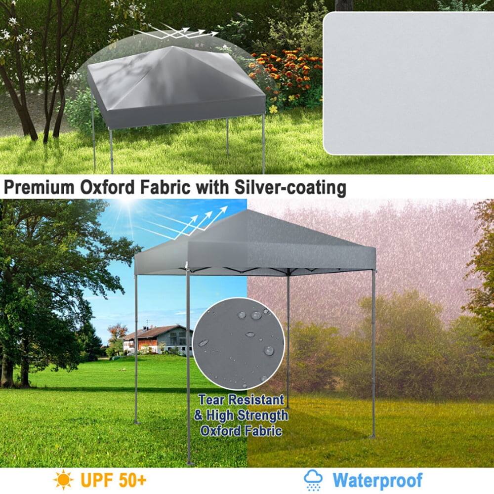 Premium Oxford Fabric with Silver-coating  
Tear Resistant & High Strength Oxford Fabric  
UPF 50+  
Waterproof
