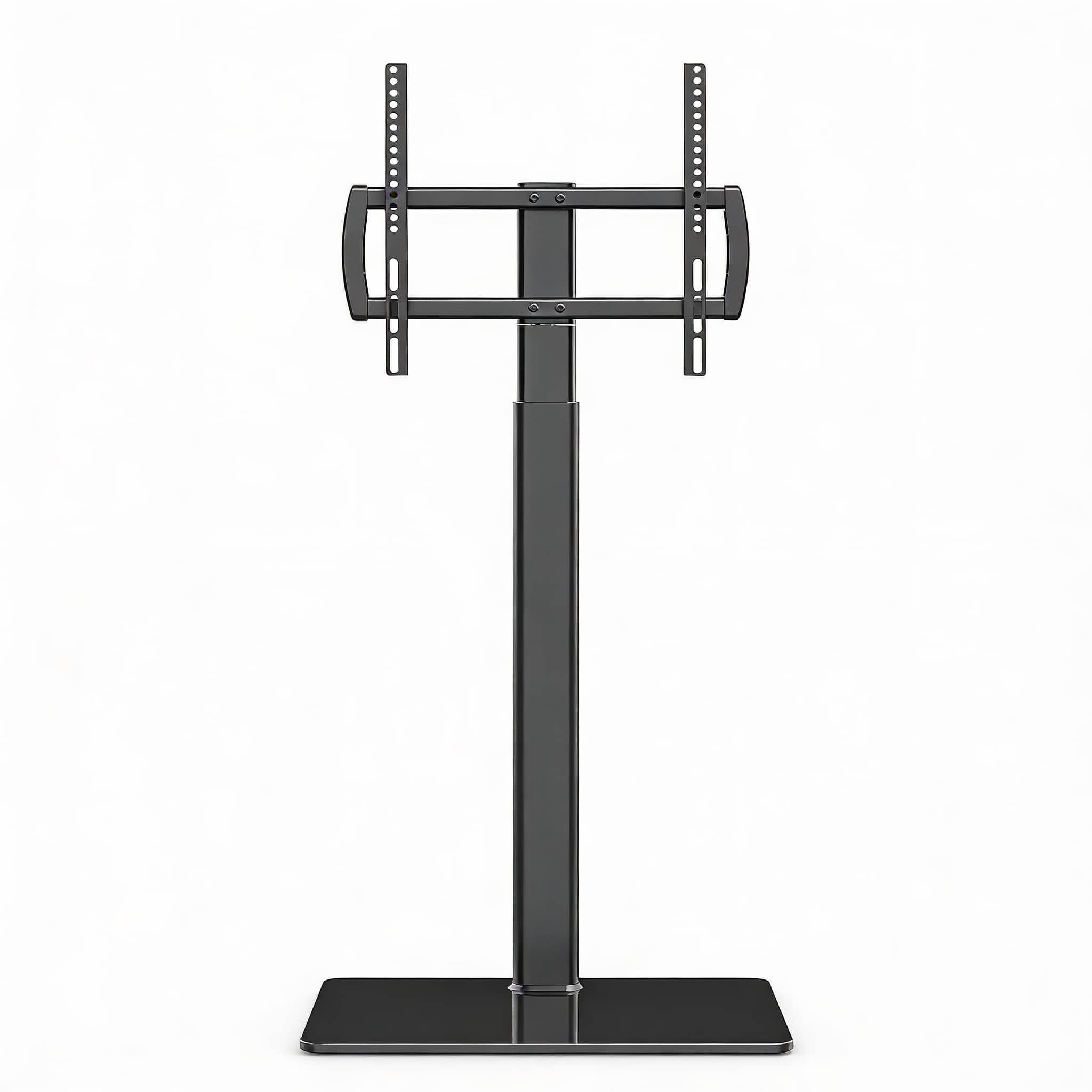 Frangdom - TV Stand Tilt Height Adjust VESA400 77lbs Lock Wheels - BLACK 27"-55" SWIVEL FLOOR TV STAND WITH MOUNT