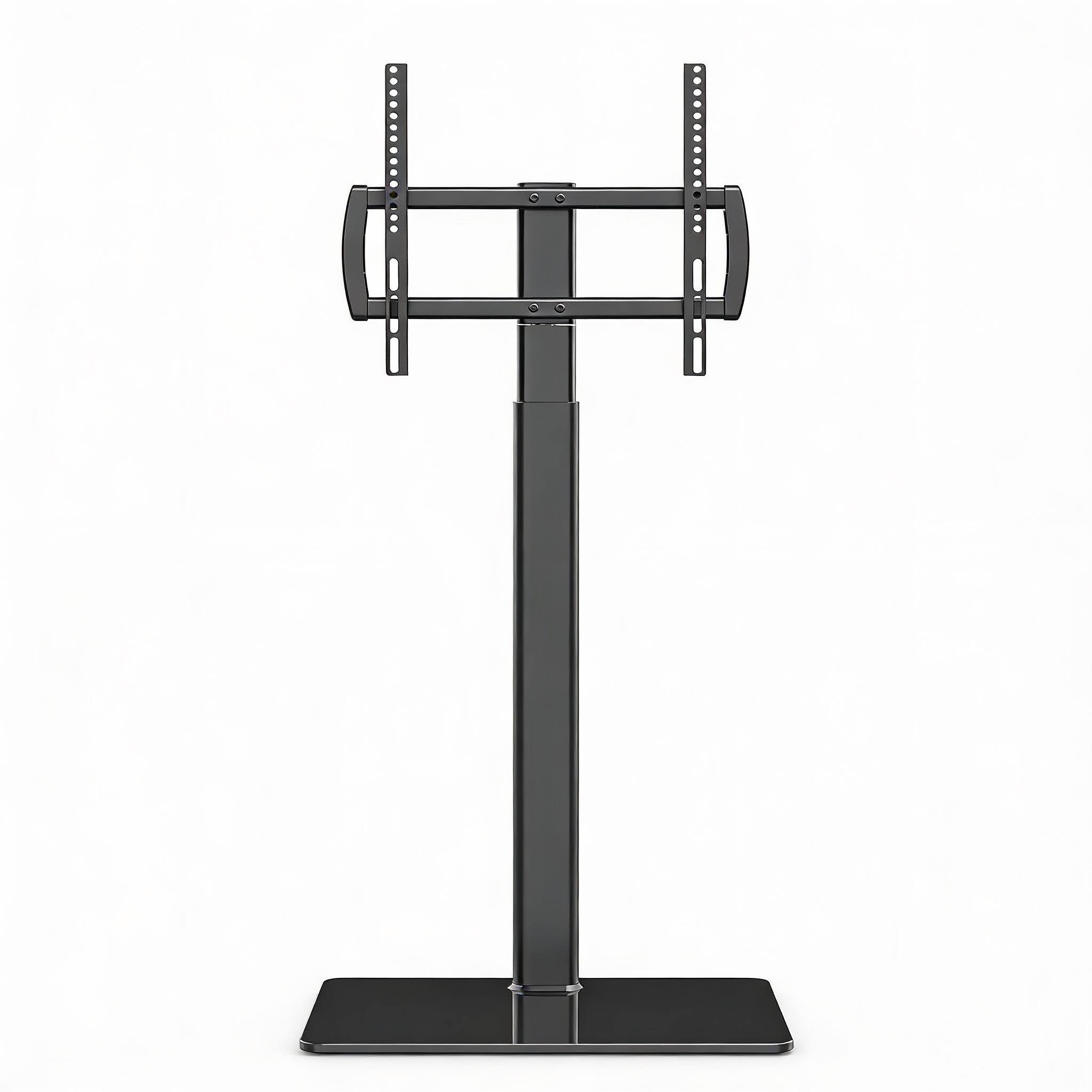 Front. Frangdom - TV Stand Tilt Height Adjust VESA400 77lbs Lock Wheels - BLACK 27"-55" SWIVEL FLOOR TV STAND WITH MOUNT.