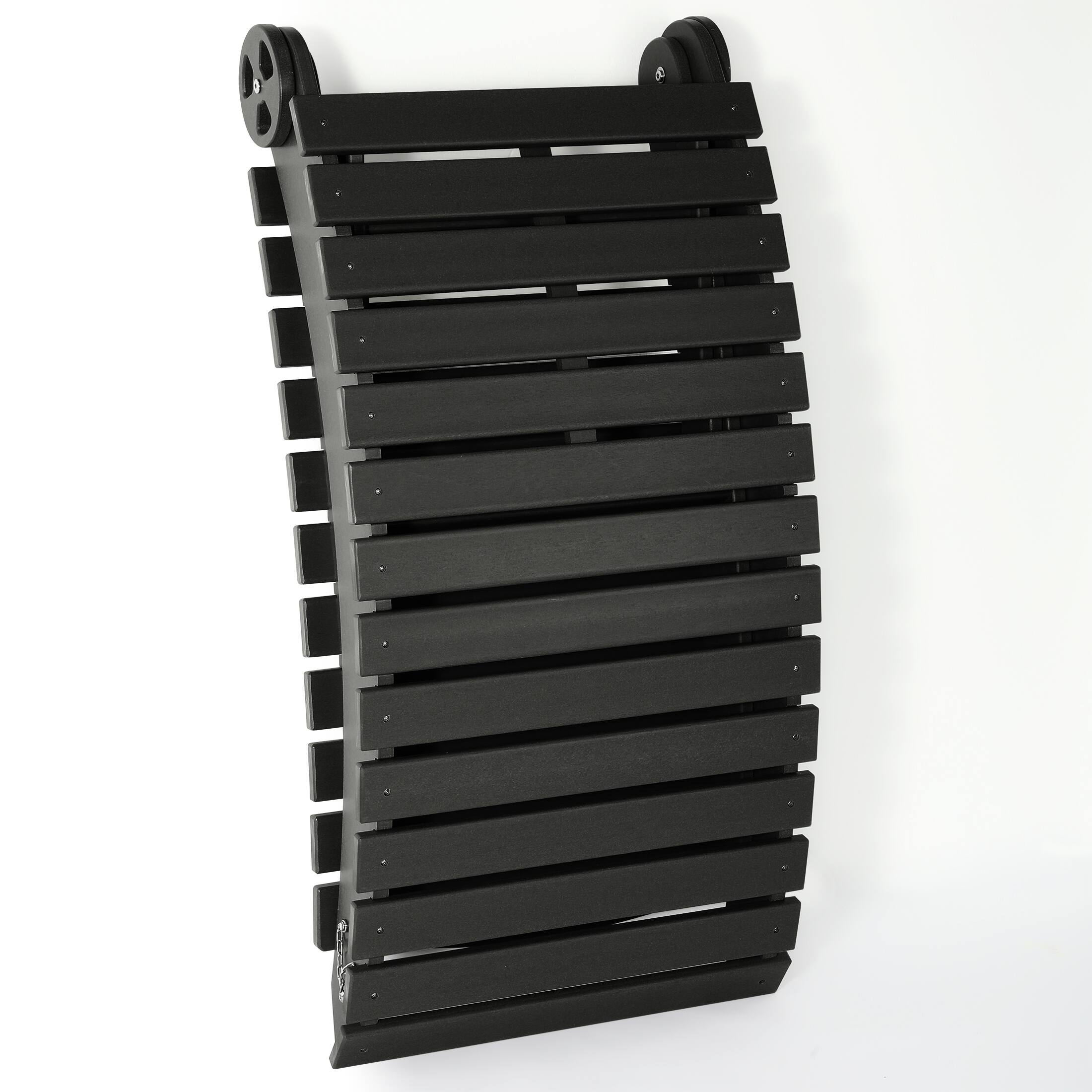Alt View 1. WestinTrends - WestinTrends Ventura Outdoor HDPE In-Pool Patio Chaise Lounge Chair With Wheels - Black.