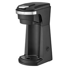 Front. Brentwood - 800W Single-Serve Coffee Maker, Reusable Filter Basket, K-Cup Pods, Ground Coffee - Black.