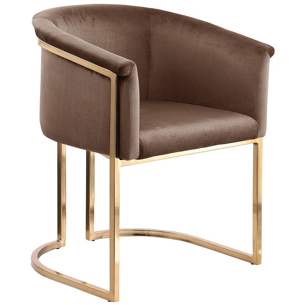 Meridian Furniture - Tierra Velvet Dining Chair - Brown