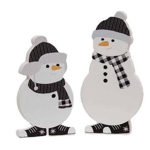 Front. BreeBe - 2/Set Snowkid Chunky Sitters - White, Black.
