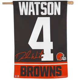 WinCraft - Deshaun Watson Cleveland Browns 28'' x 40'' Single-Sided Vertical Banner - Multicolor