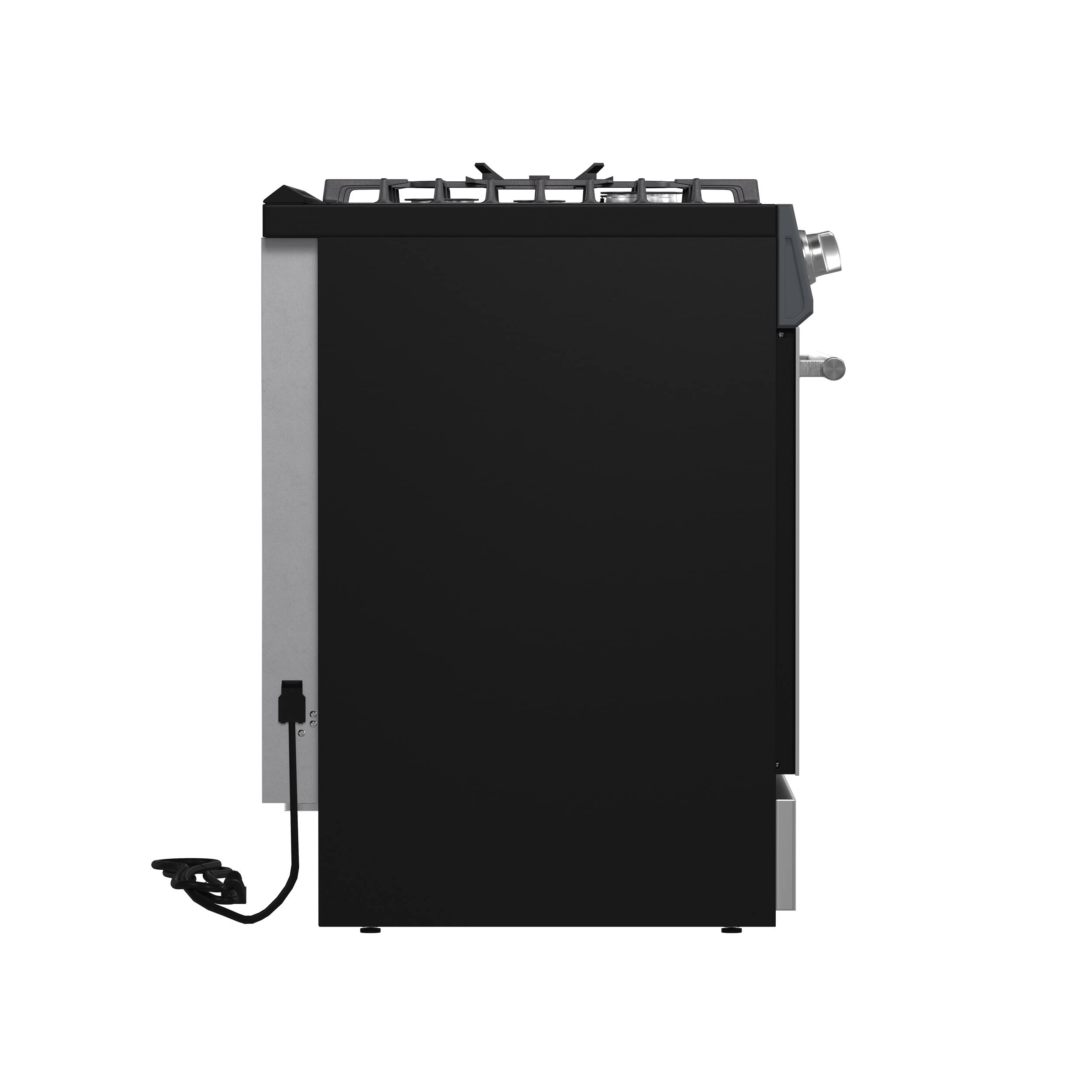 Left. Forno Appliances - Leonardo 5 Cu. Ft. Freestanding Gas Convection Range with LP Conversion Kit - Silver.