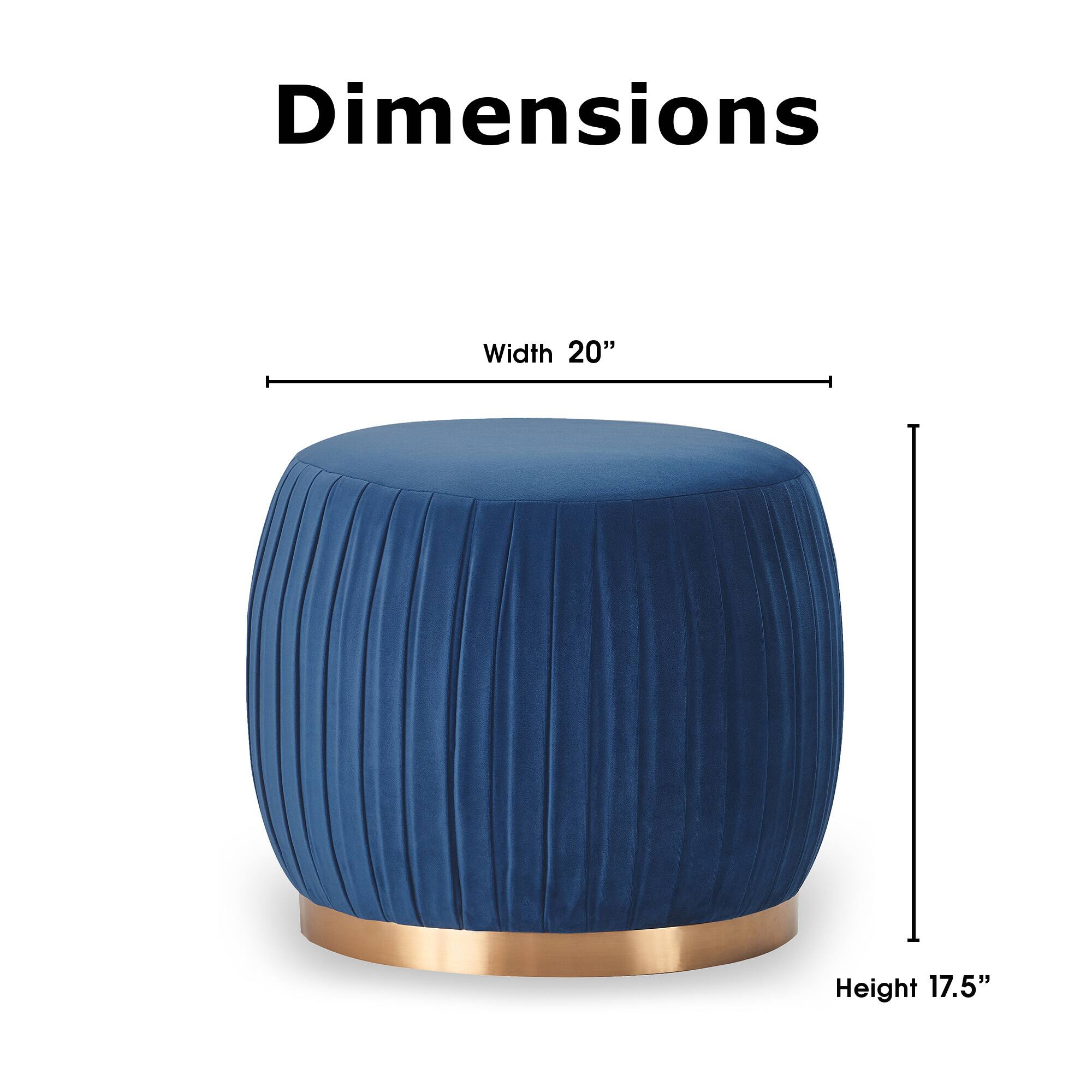 Alt View 12. Adore Decor - Jolie Ottoman - Blue.
