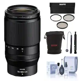 Bundle - Nikon - NIKKOR Z 70-180mm f/2.8 Lens, with Included Value