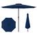 Front. Costway - 12 FT Patio Umbrella Outdoor Market Umbrella with Crank Handle 8 Sturdy Ribs - Navy.