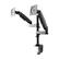 Alt View 1. HUANUO - Dual Monitor Desk Mount with Gas Spring Arms and Height Adjustable Column - Black.