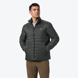 Mobile Warming - App Controlled Men's Outrider Heated Jacket - Dark Charcoal