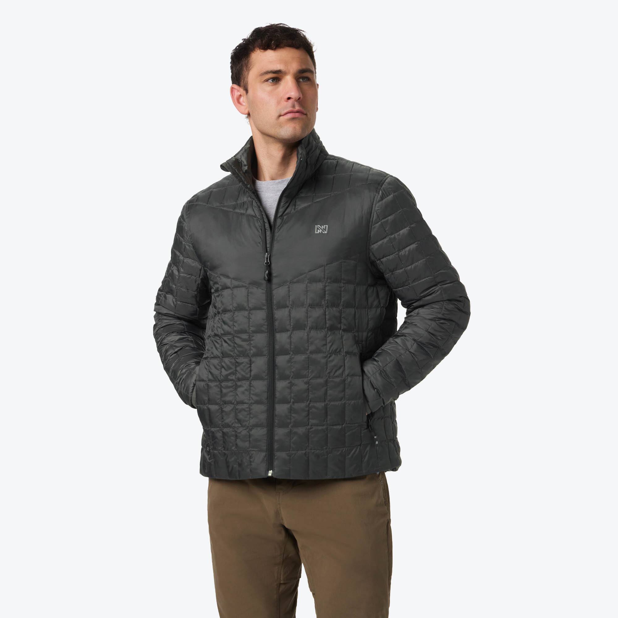 Front. Mobile Warming - Men's Outrider Heated Jacket - Dark Charcoal.