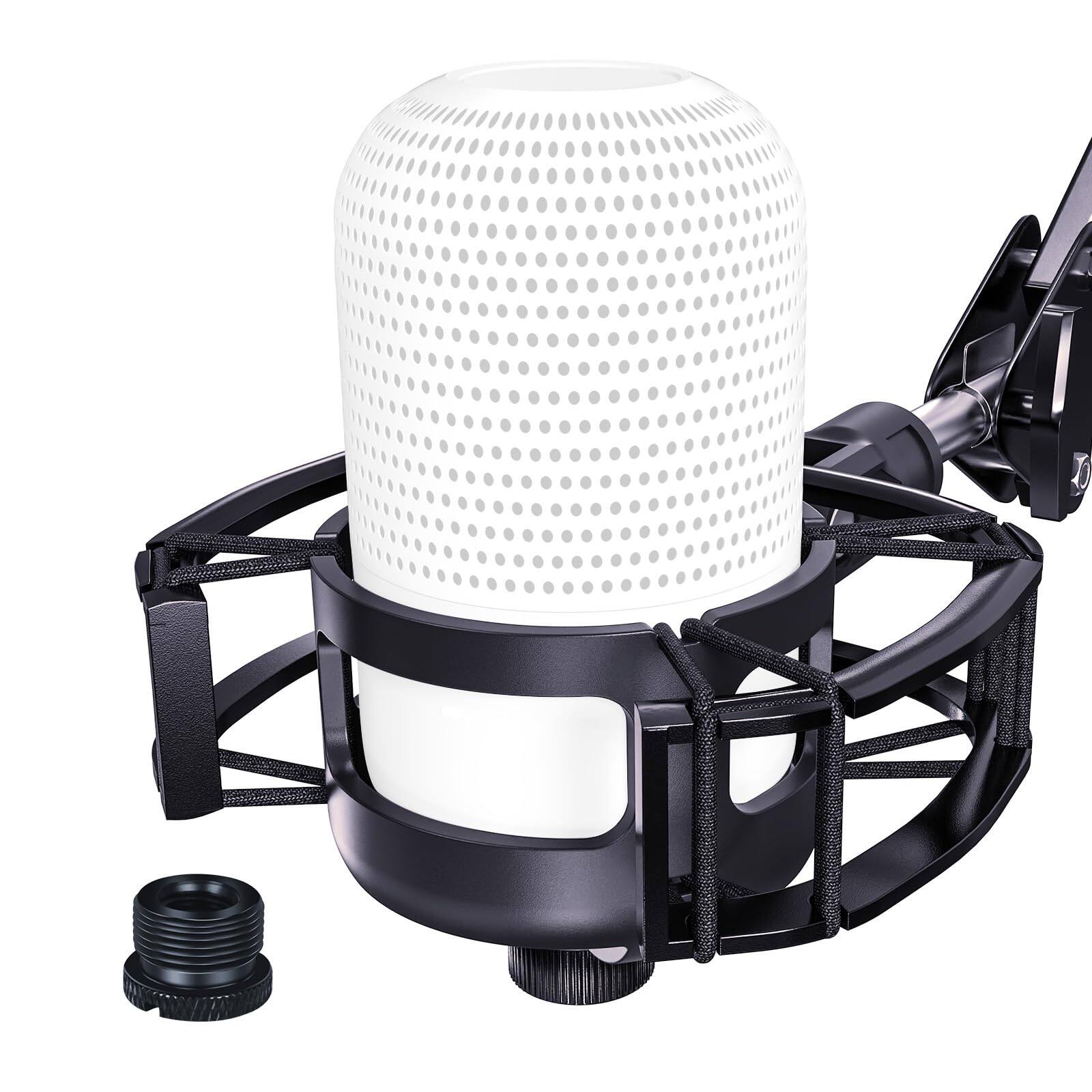 Reds Spade - Custom built shock mount with pop filter for microphones metal plastic frame anti vibration suspension floor - Razer Seiren Shock Mount