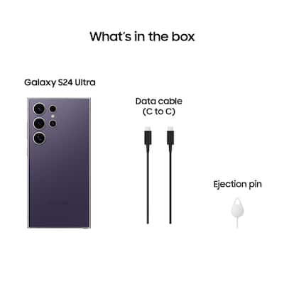 Samsung Galaxy S24 Ultra 256GB (Unlocked) Titanium Violet SM Samsung Galaxy S24 Ultra 256GB (Unlocked) Titanium Violet SM