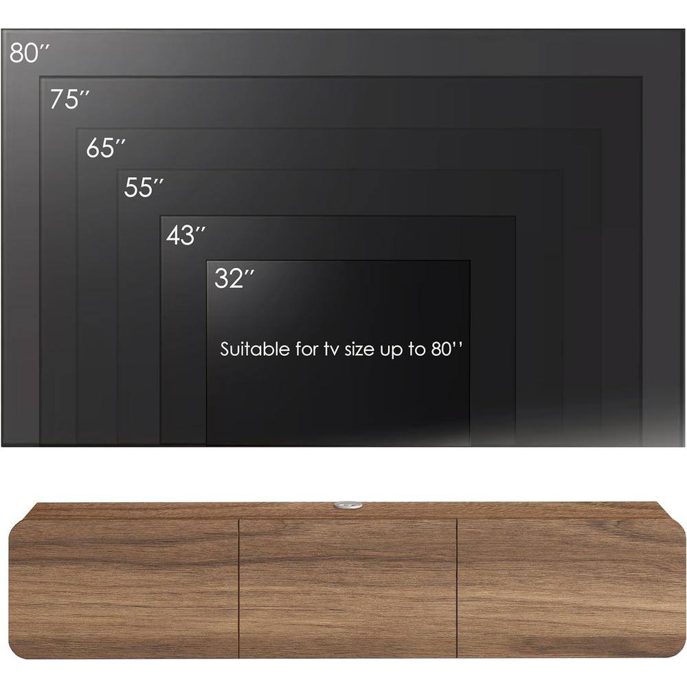 80"  
75"  
65"  
55"  
43"  
32"  

Suitable for tv size up to 80"