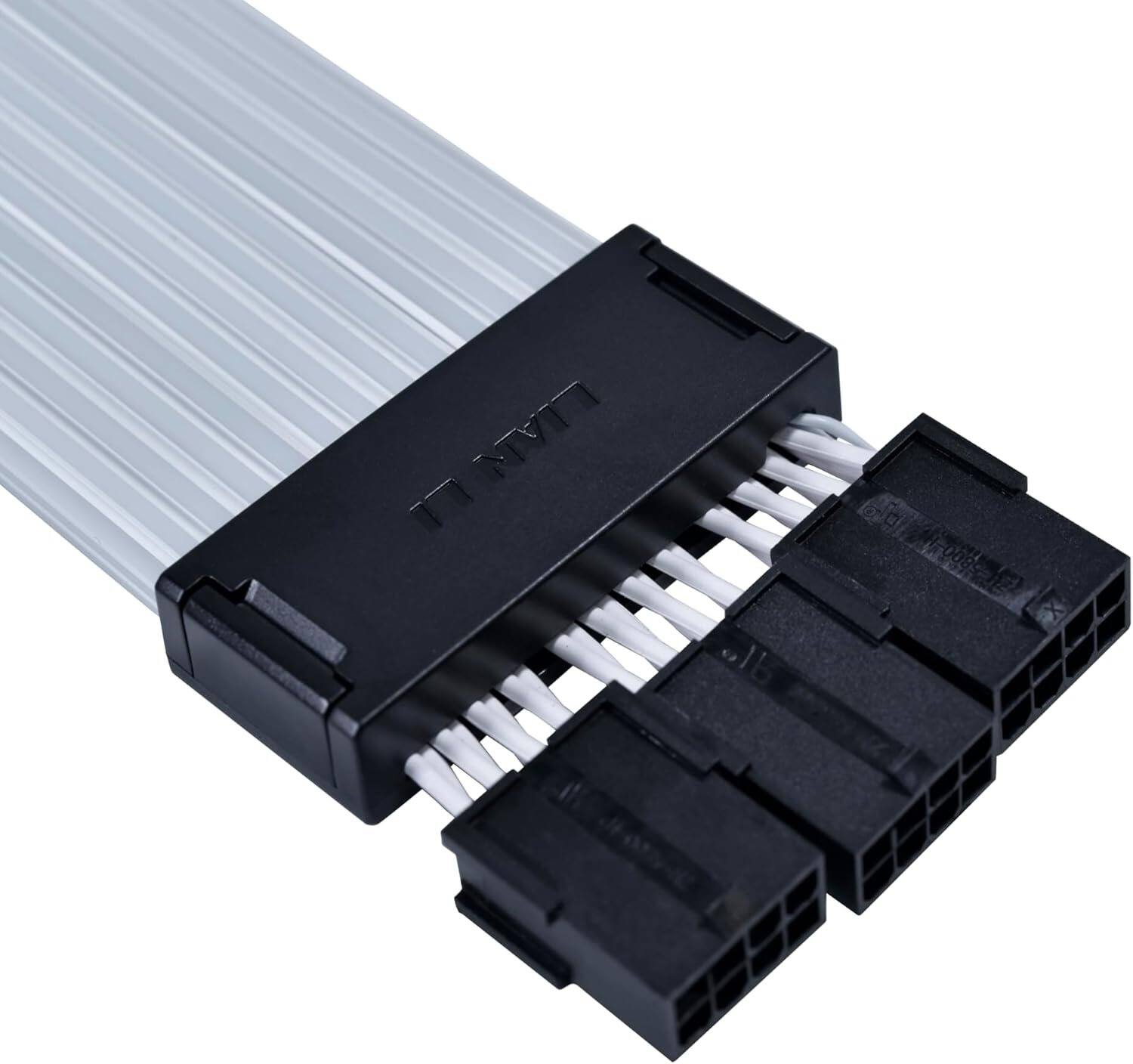 Alt View 2. Lian Li - Strimer Wireless 3x8-Pin - Addressable RGB Power Cable w/ 2.4Ghz Signal -Wireless Controller NOT Included (PW12-1W).