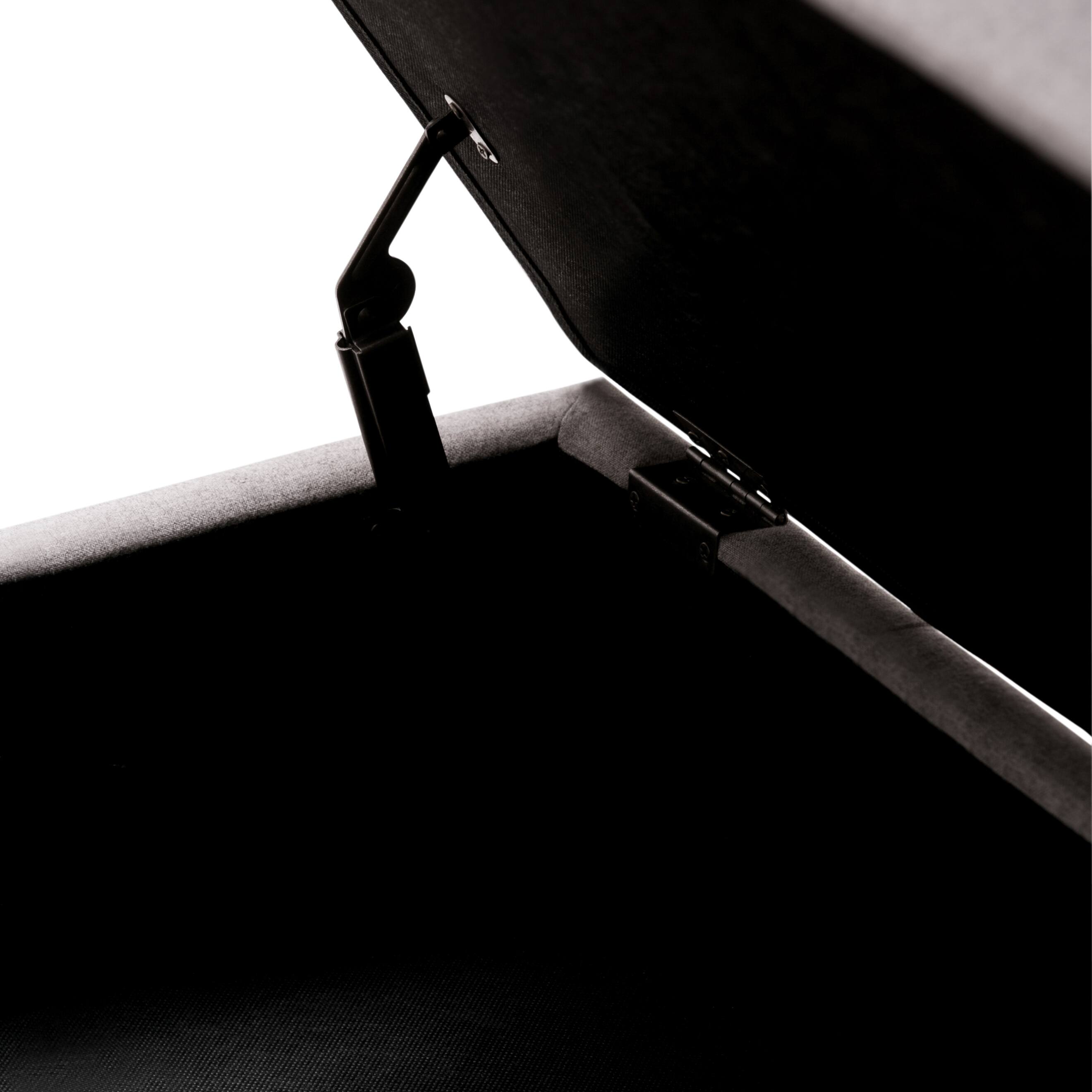 Alt View 16. Simpli Home - Dover 36 inch Wide Contemporary Square Coffee Table Storage Ottoman - Gray Cloud.