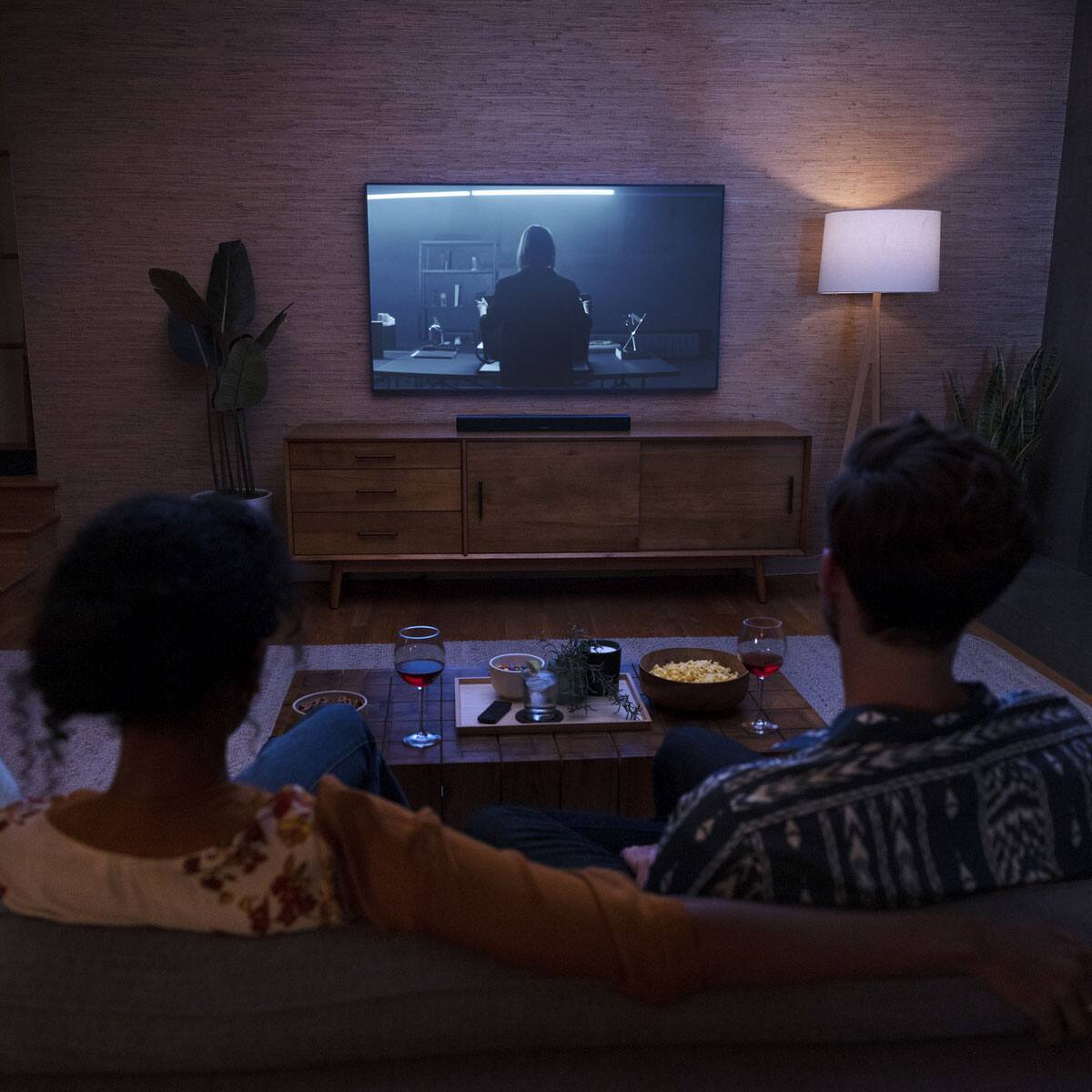 Alt View 17. Bose - Smart Soundbar with Dolby Atmos and Voice Control - Black.