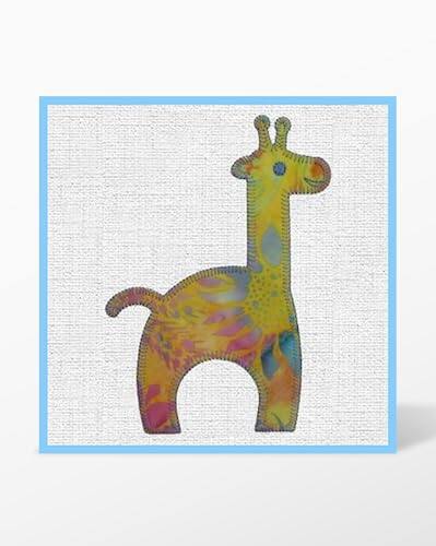 Front. AccuQuilt - Zoo Animals Embroidery Designs CD by Marjorie Busby.