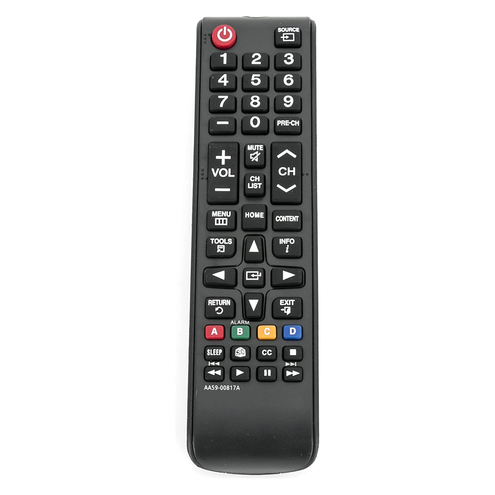 WINFLIKE - New AA59-00817A Replacement Remote Control fit for Samsung LCD TV - Black