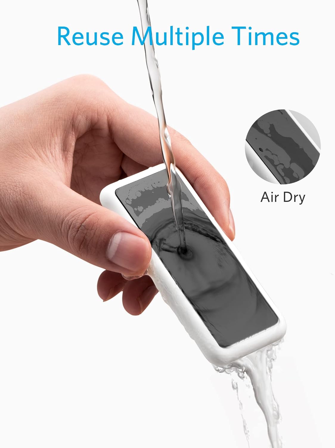 Reuse Multiple Times  
Air Dry