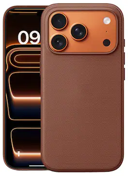 Nakedcellphone - Woven Series for iPhone 17 Pro Max Case (Compatible with MagSafe) - Brown