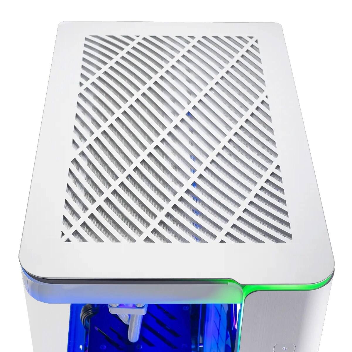 Back. Skytech Gaming - KING95 Gaming Desktop PC - AMD Ryzen 7 9700X (2024) - 16GB Memory - NVIDIA GeForce RTX 5060 Ti 16GB - 1TB NVMe Storage - White.