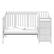 Alt View 13. Storkcraft - Portofino 5-in-1 Convertible Crib and Changer - White.