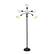 Alt View 13. Simple Designs - Simple Designs 5 Light Adjustable Gooseneck Floor Lamp - Black/White Shades.