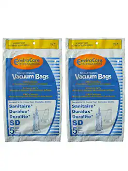 EnviroCare - 10-Pack Micro-Filtration Vacuum Bags – Sanitaire Duralux / Duralite Style SD Uprights