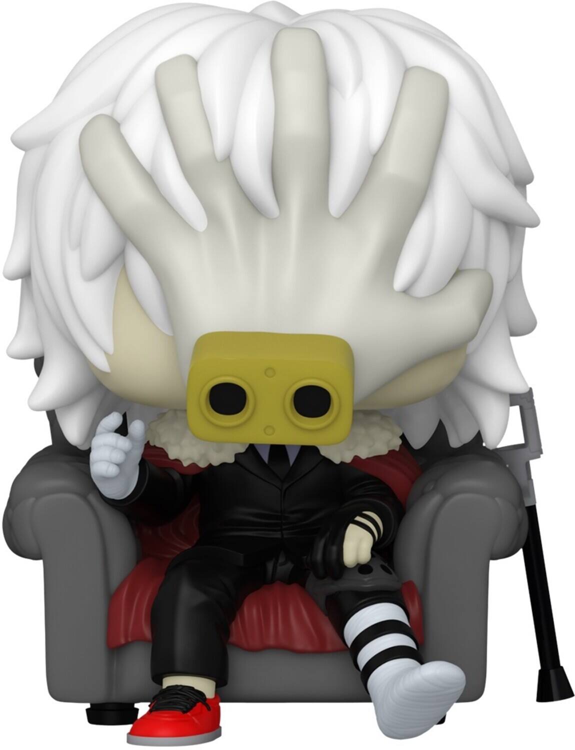 Front. Funko - FUNKO POP! DELUXE ANIME: My Hero Acadamia - Shigaraki In Chair (MHA)   - Collectibles - Multicolor.