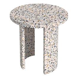 Butler Specialty - Siesta Outdoor Terrazzo Round Side Table - White
