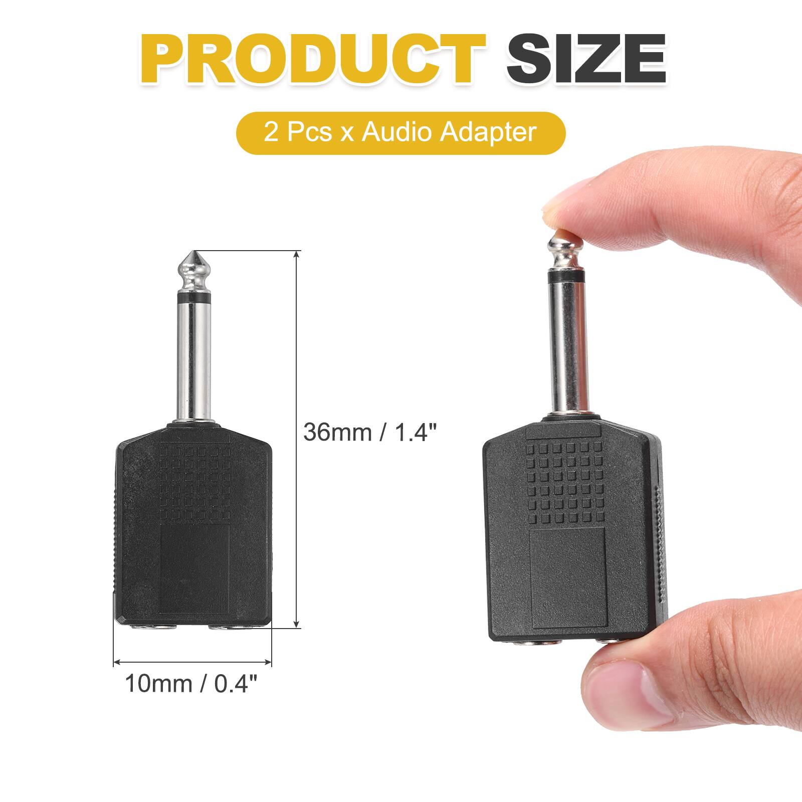 PRODUCT SIZE  
2 Pcs x Audio Adapter  
36mm / 1.4"  
10mm / 0.4"