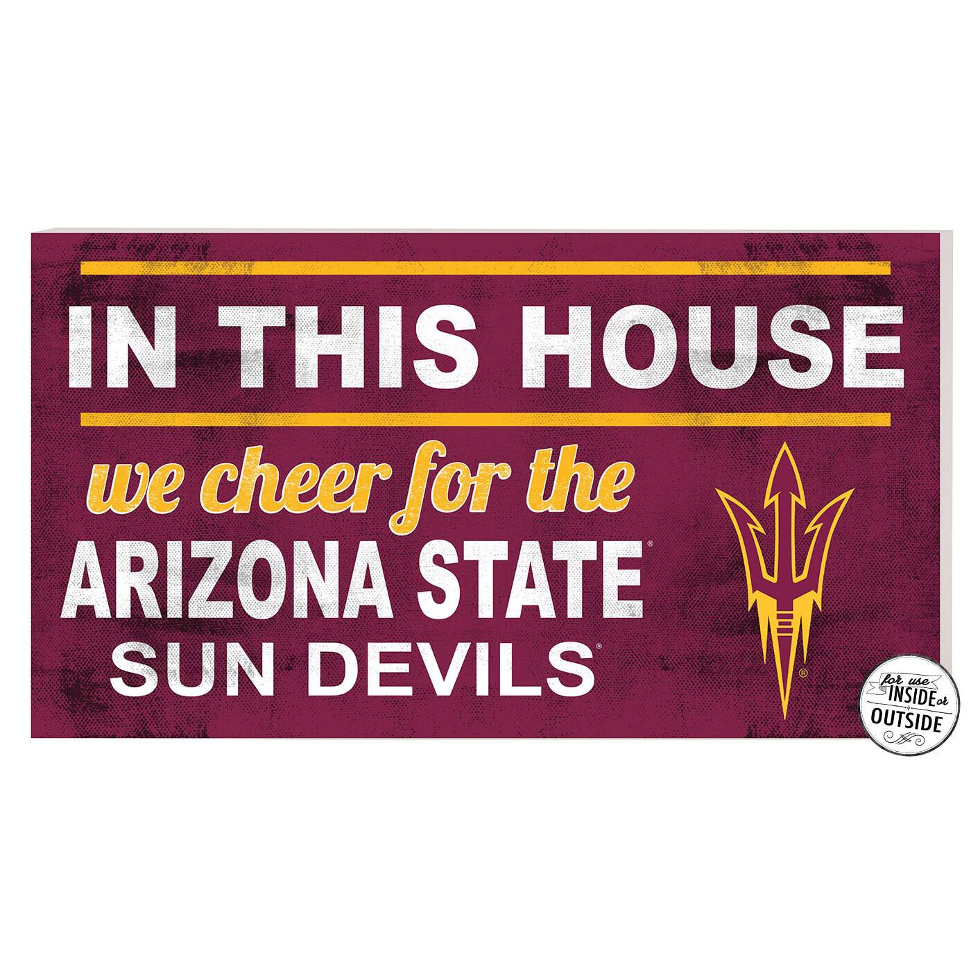 Arizona State Sun Devils 11'' x 20'' Indoor/Outdoor In This House Sign