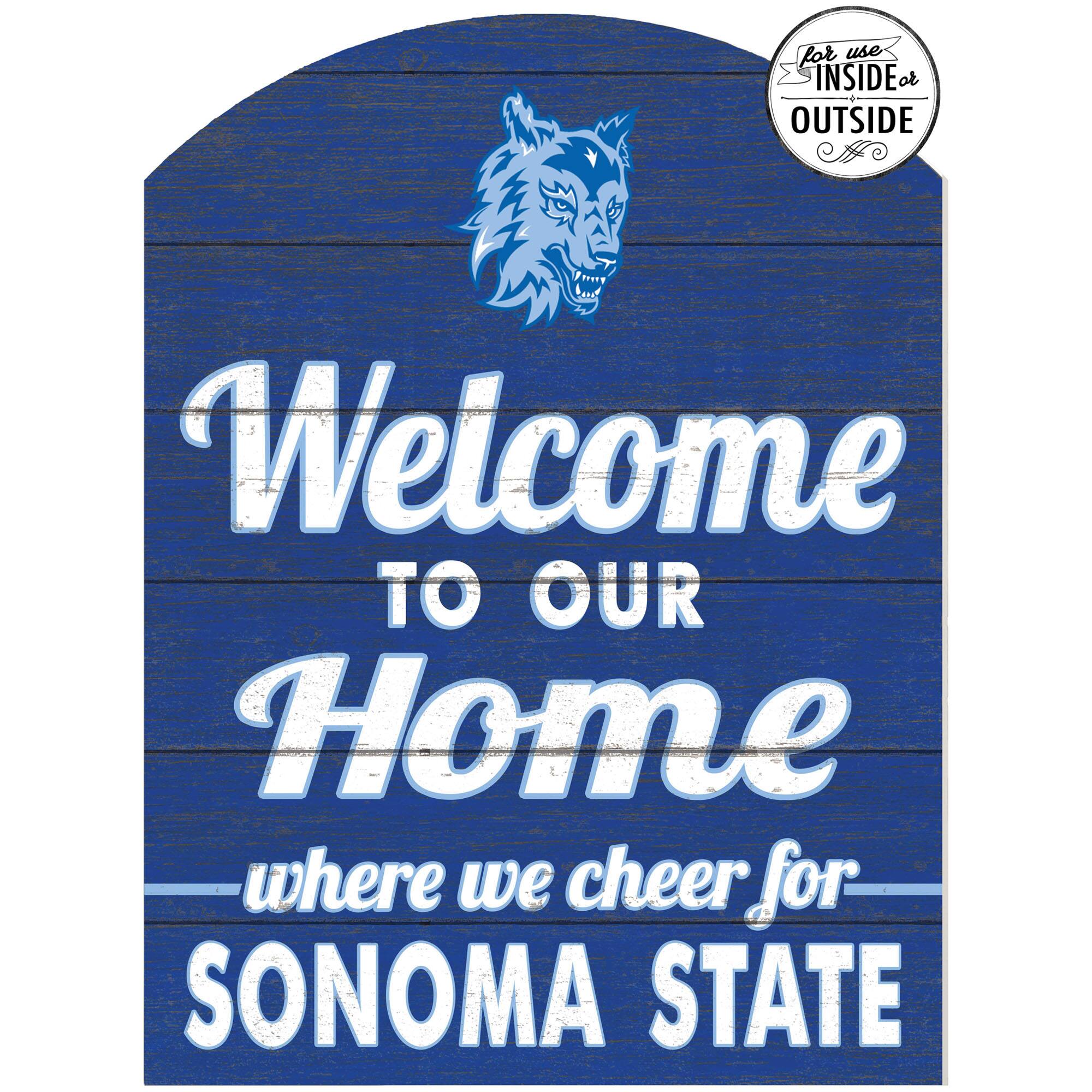 Sonoma State Seawolves 16'' x 22'' Indoor/Outdoor Marquee Sign