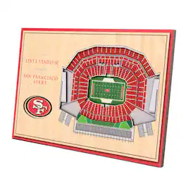 YouTheFan - San Francisco 49ers 14'' x 10.5'' 3D StadiumViews Desktop Display - Brown
