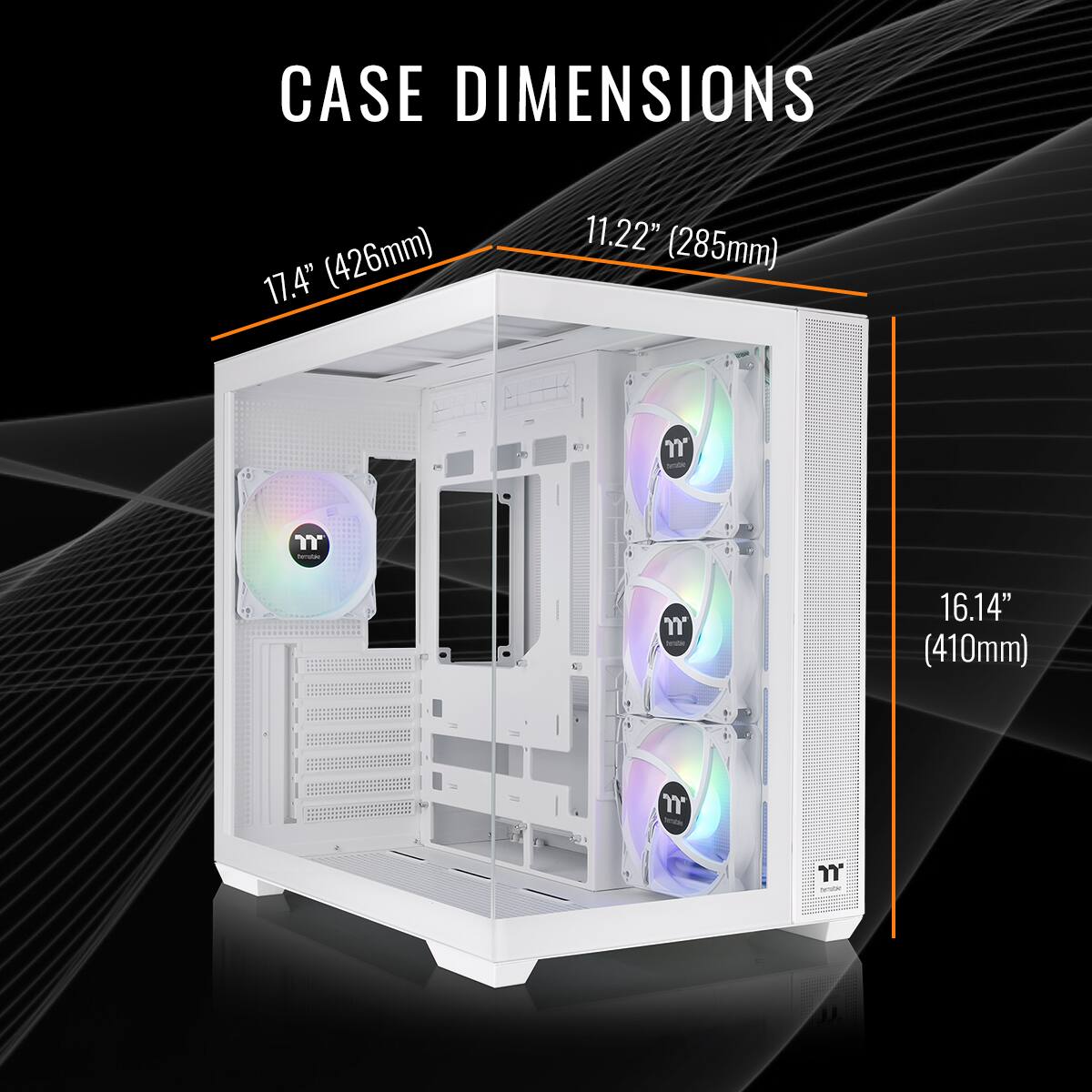 CASE DIMENSIONS 17.4" (426mm) 11.22" (285mm) 16.14" (410mm)