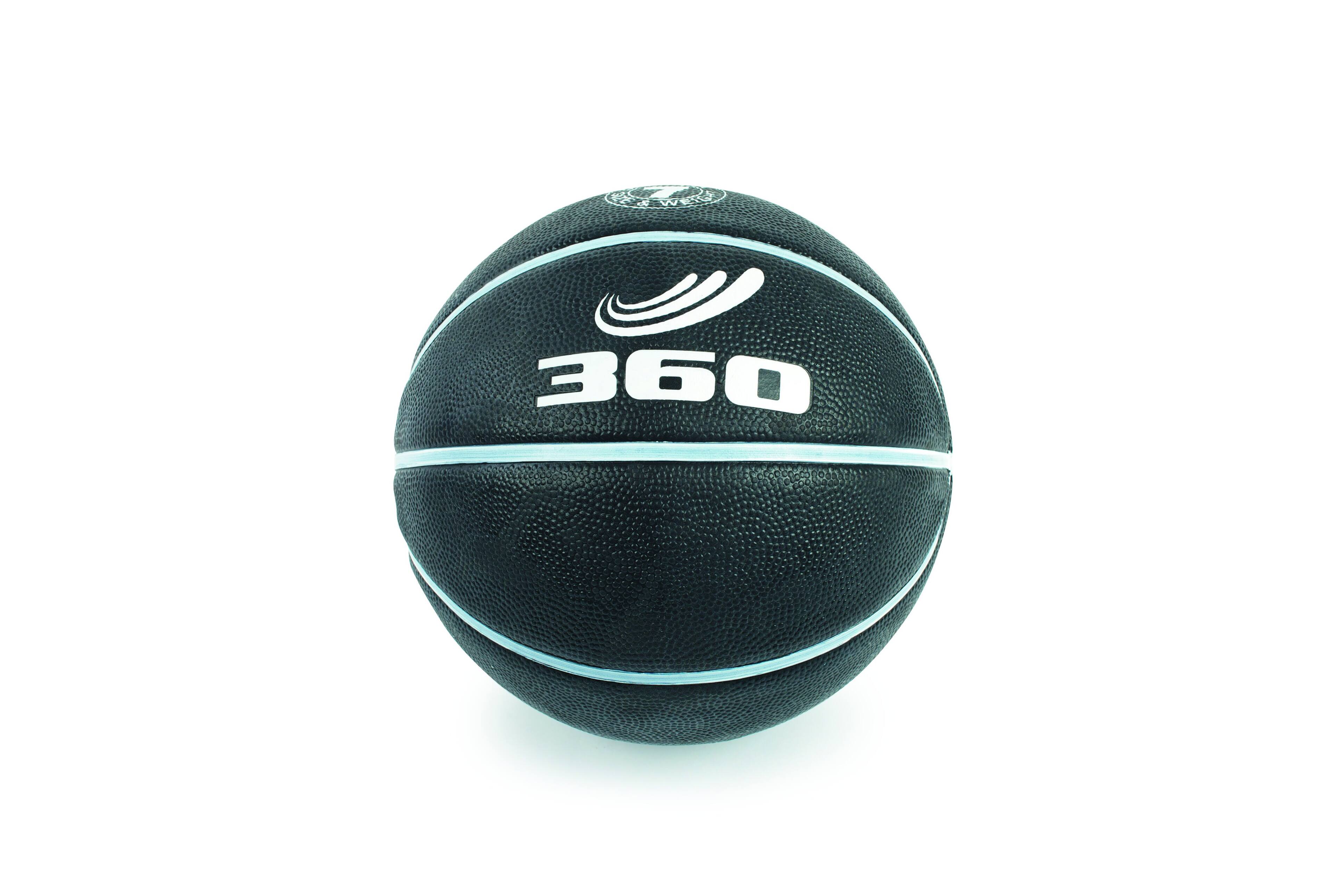 Front. 360 - 360 ATHLETICS Cellular Composite Basketball - Black.