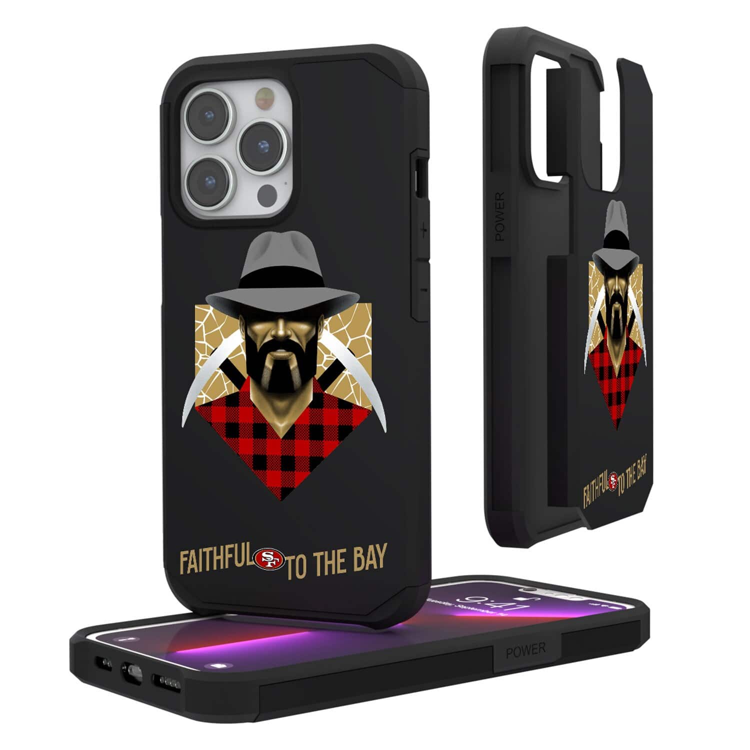 Keyscaper - NFL - San Francisco 49ers iPhone Rugged Case - 15 Plus - Black price history on PriceWatchPro