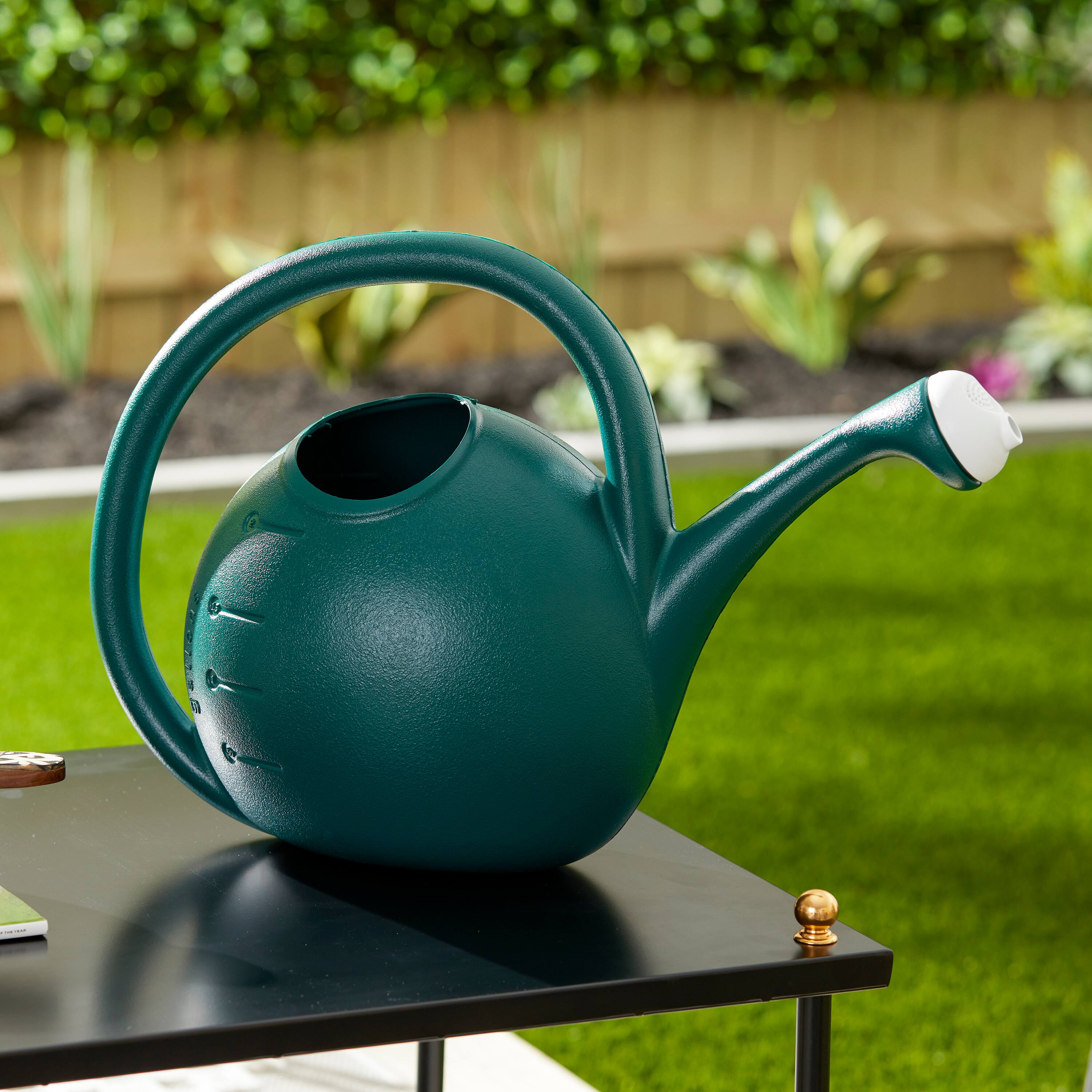 Alt View 1. The HC Companies - HC Companies 2 Gallon Premium Large Mouth Garden Plant Watering Can, Evergreen.