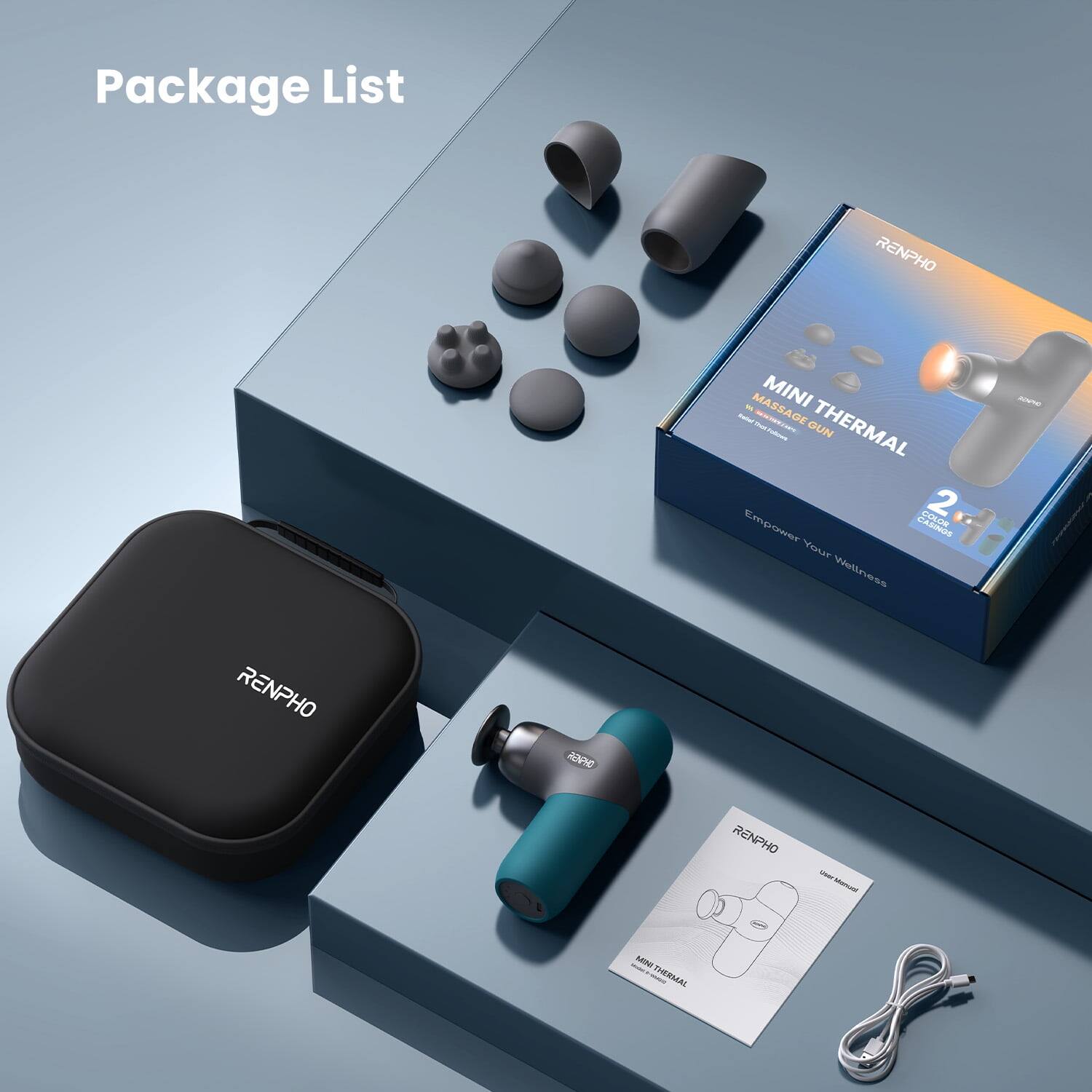 Package List

RENPHO - MASSAGE MINI THERMAL - COR 2

Empower Your Wellness

RENPHO OFG5

RENPHO